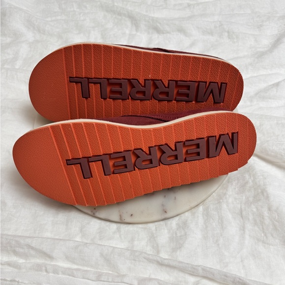 Merrell Juno Suede Clogs Size 10 In Merlot Casual Classic Comfort - Picture 6 of 10